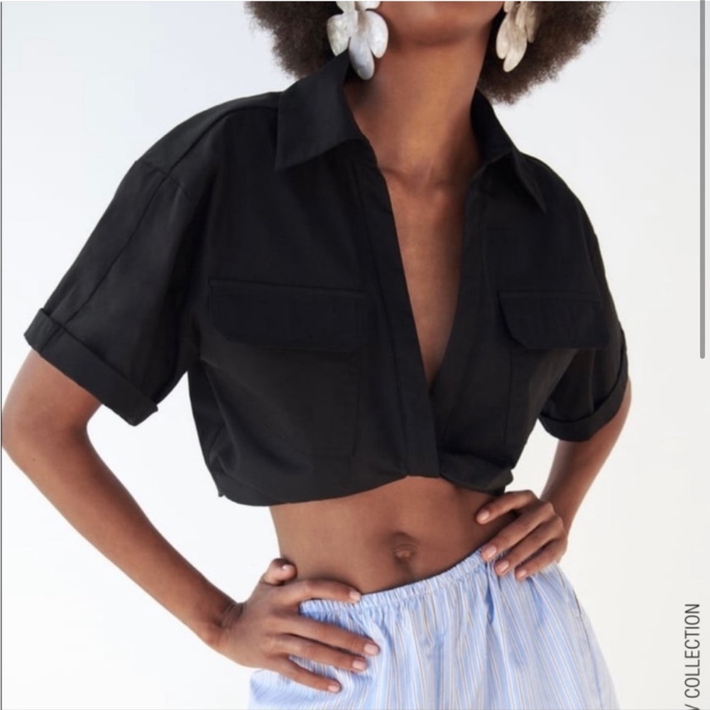Zara front knot top